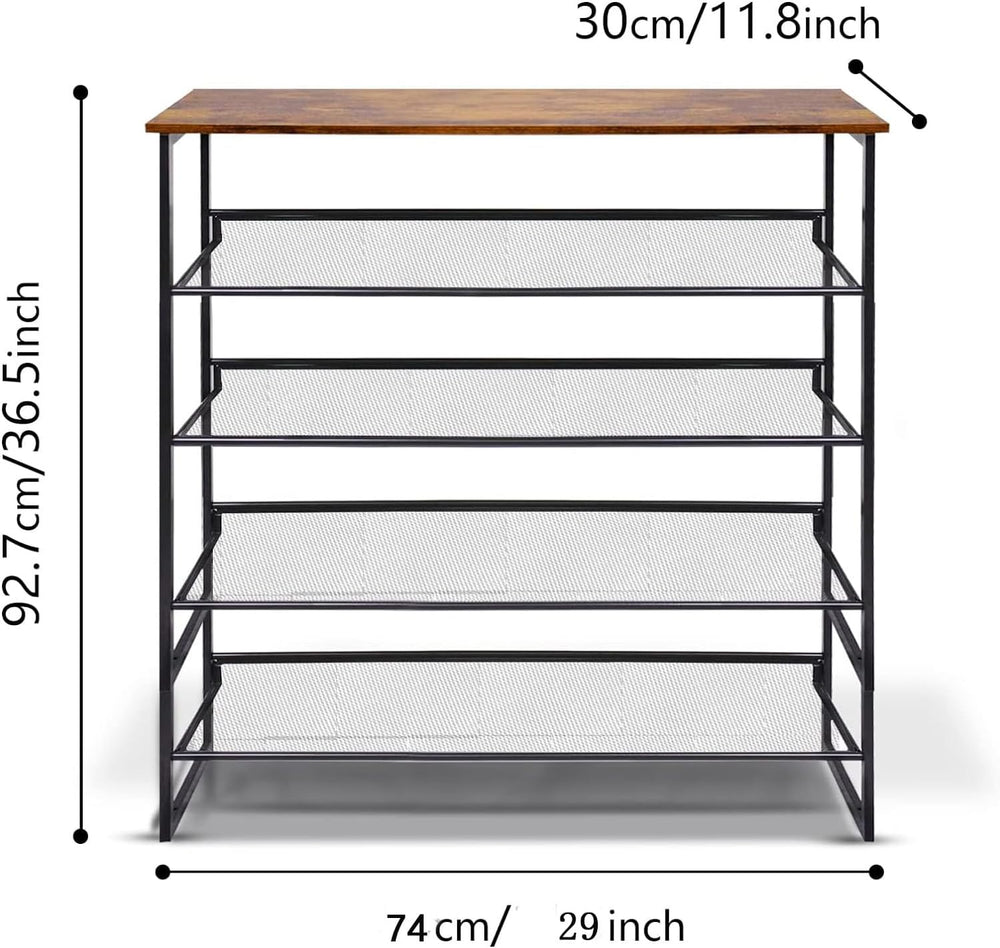 Garden 4 you Shoe Rack for Entryway 5 Tiers 11.8" D x 29" W x 36.5&...