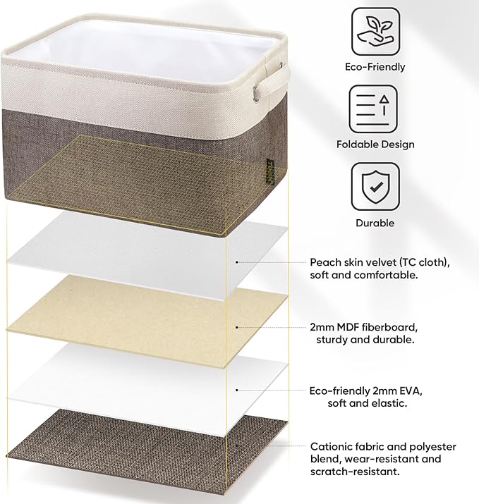 BALEINE 1 Pack Fabric Storage Bins - Image 7