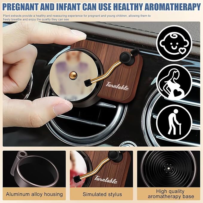 Taylo r car-mounted record player essential oil fragrance disc air freshener - Image 3