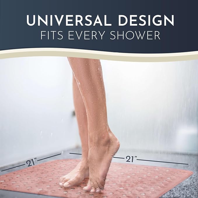 Homerella Anti Slip Shower Mat | Anti Mold Non Slip Bathtub Mat - Image 3