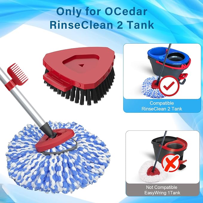Spin Mop Head and Brush Replacement Compatible - Image 2