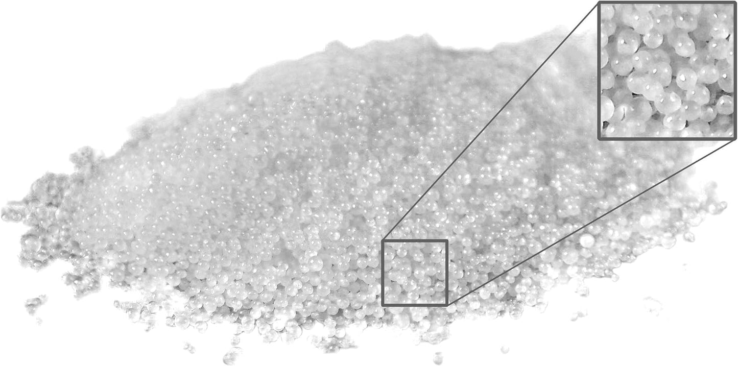 Essential Depot 32 lbs Food Grade Sodium Hydroxide Lye Evenly-Sized Micro Pels (Beads or Particles) - 16 x 2lb Bottles - Lye Drain Cleaner - HDPE Container with Resealable Child Resistant Cap
