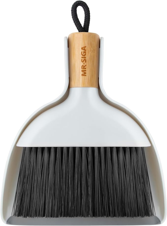MR.SIGA Mini Dustpan and Brush Set, Portable Cleaning Brush and Dustpan Combo by MRSIGA