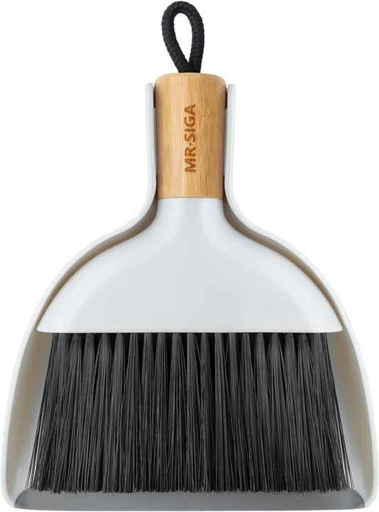 MR.SIGA Mini Dustpan and Brush Set, Portable Cleaning Brush and Dustpan Combo by MRSIGA