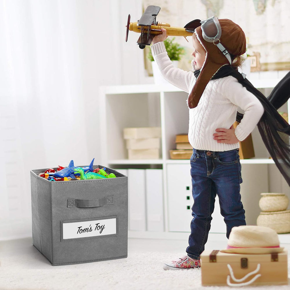 11 Inch Storage Cube,Storage bin (Set of 10) Foldable Fabric Cube Storage Bin...