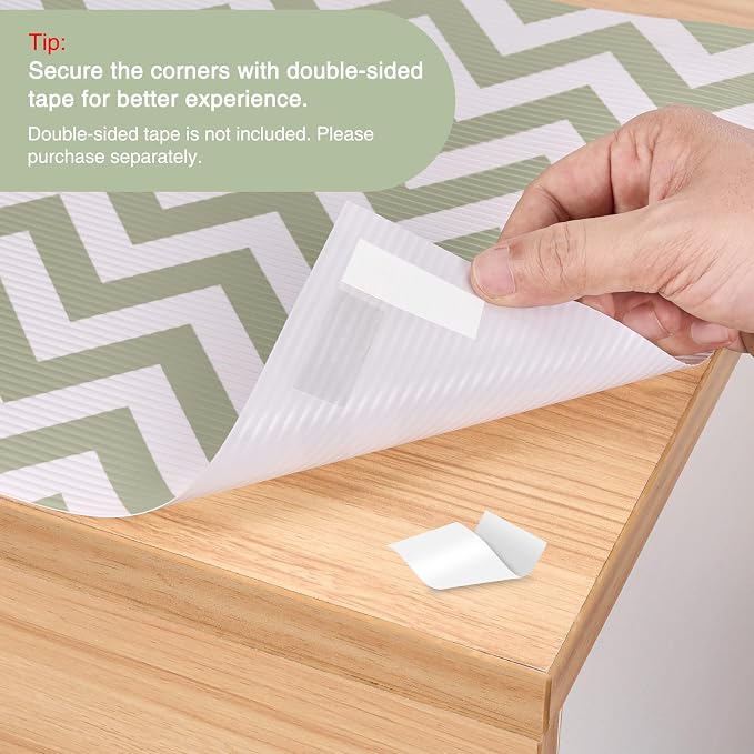 Glotoch Shelf Liner 12" x 20FT Non Adhesive Refrigerator, Drawer Liners - Image 4
