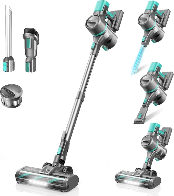 DEVOAC S10K Cordless Vacuum Cleaner, 45Kpa 50mins Lightweight Stick Vacuum by devoac