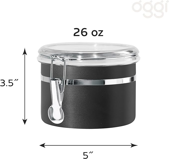 Oggi Stainless Steel Kitchen Canister 26 fl oz, Food Storage, Pantry Storage. - Image 5