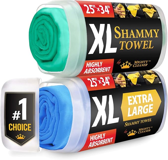 Premium XL Shammy Towel for Car by MightyCleaner