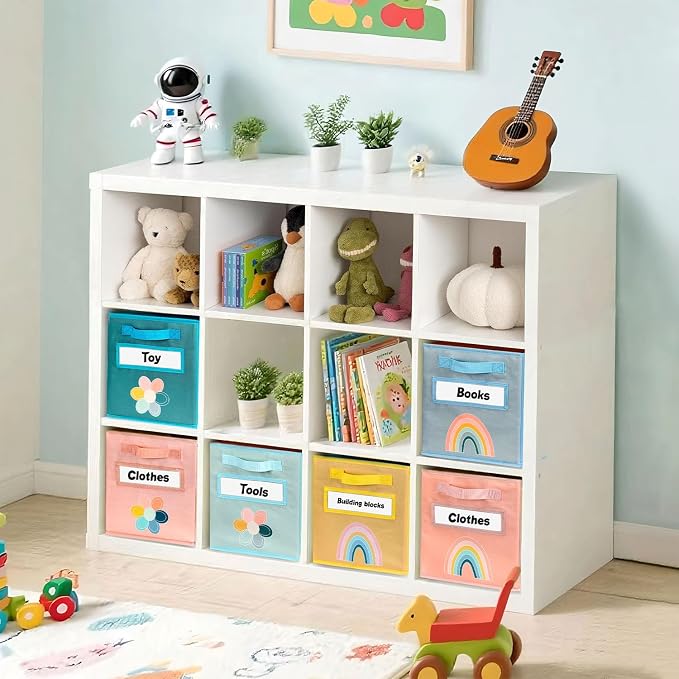 Cube Storage Bins, 6 Pack 11 Inch Fabric Storage Bins - Image 5