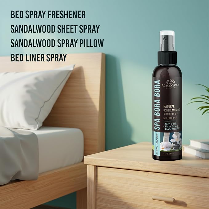 Non-Toxic Odor Eliminator, Natural Sandalwood & Patchouli Air Freshener Spray - Image 8