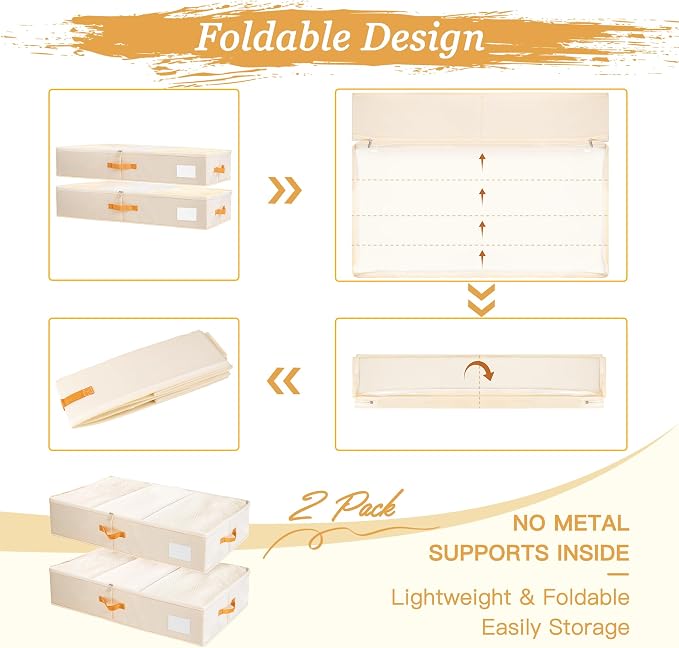 Criusia Under Bed Storage Bins - Image 8