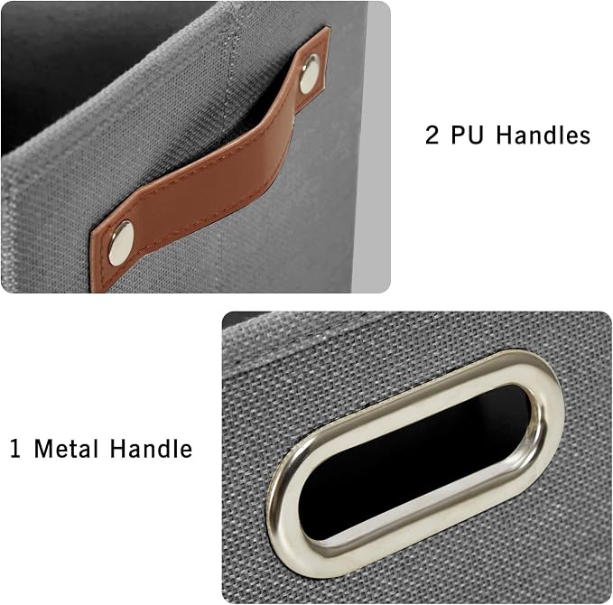 3-Pack Foldable Fabric Storage Bins - Image 4