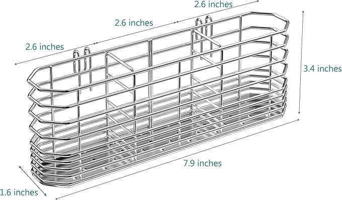 304 Stainless Steel Utensil Holder, Dish Drying Rack, kitchen Utensil Organizer - Image 3