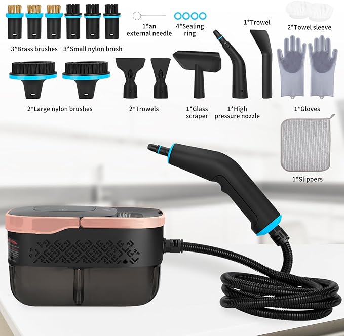 2500W Portable Handheld Steam Cleaner, High Temperature Pressurized Steam - Image 2