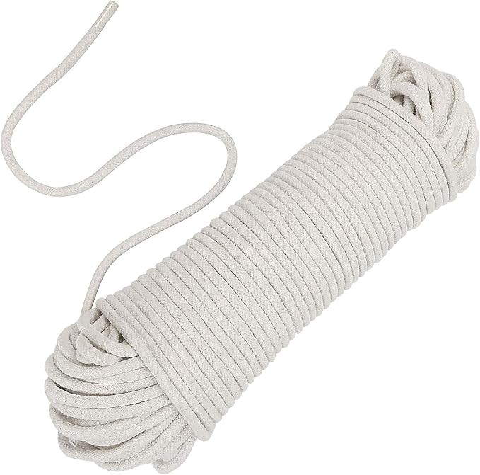 ZOENHOU 164 ft 1/4 in Natural Cotton Rope by ZOENHOUDIRECT