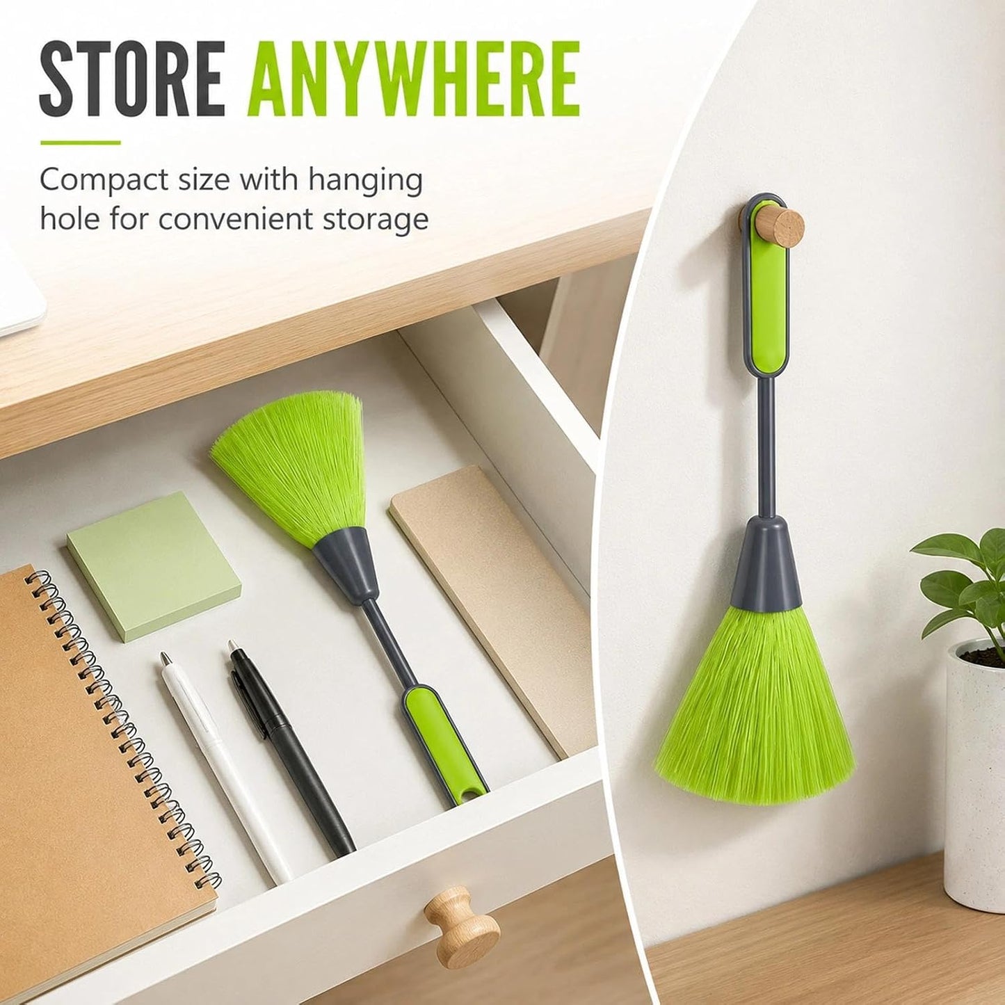 Mini Microfiber Duster for Desk and Office Electronics Keyboard Laptop Books Photo Frames Quick Cleaning Tool Lightweight Handy Home Office Travel