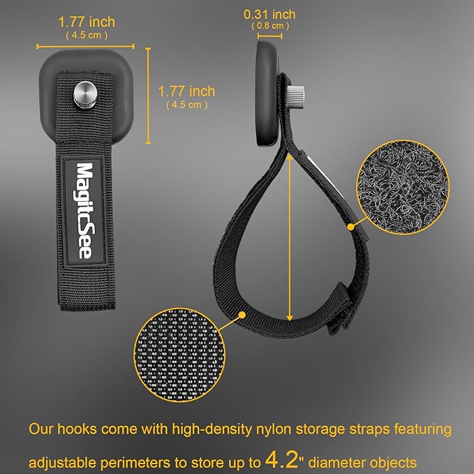 2 Pack Heavy Duty Magnetic Hook Straps - Image 2
