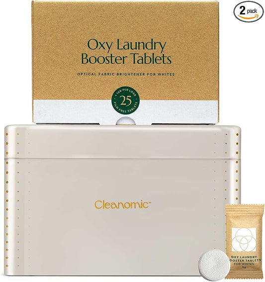 Cleanomic Oxy Booster Tablets and Tablet Tin Bundle by Cleanomic