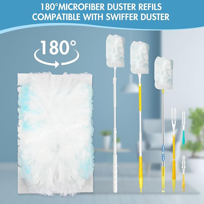 36 Pack 180° Duster Refills for Swiffer Duster Kit, - Image 4