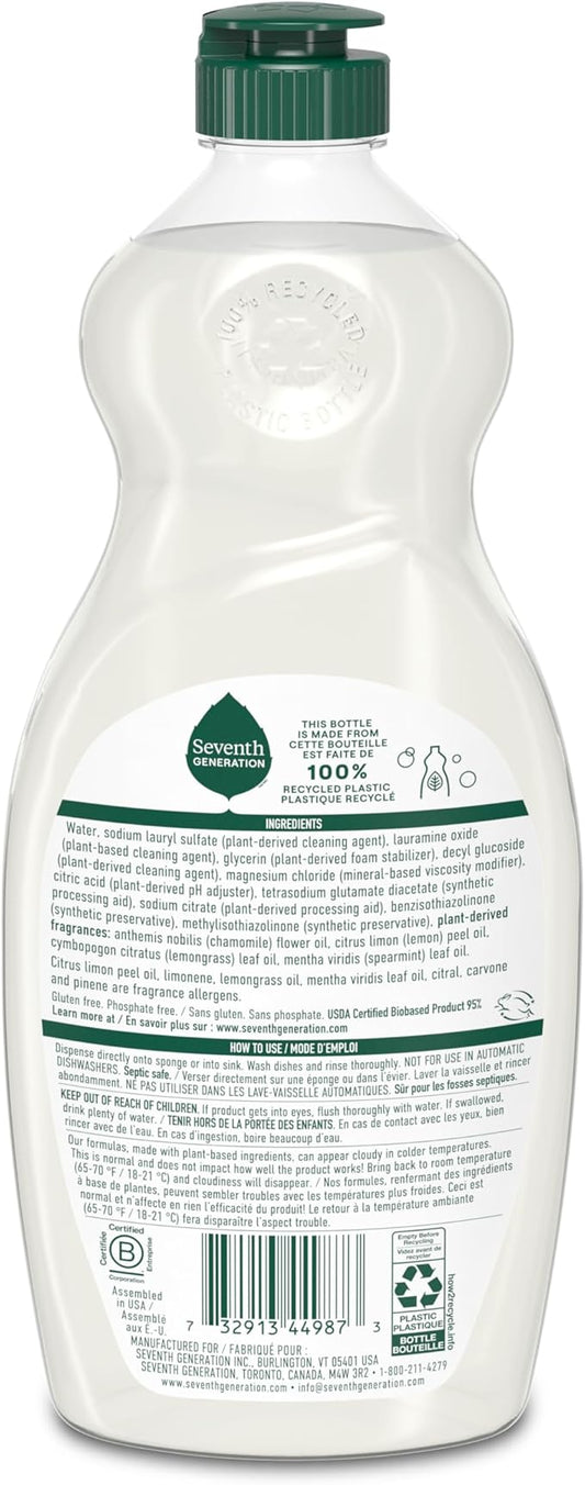 Seventh Generation Dish Soap Liquid Chamomile & Lemon Scent Pack of 6 - Image 2