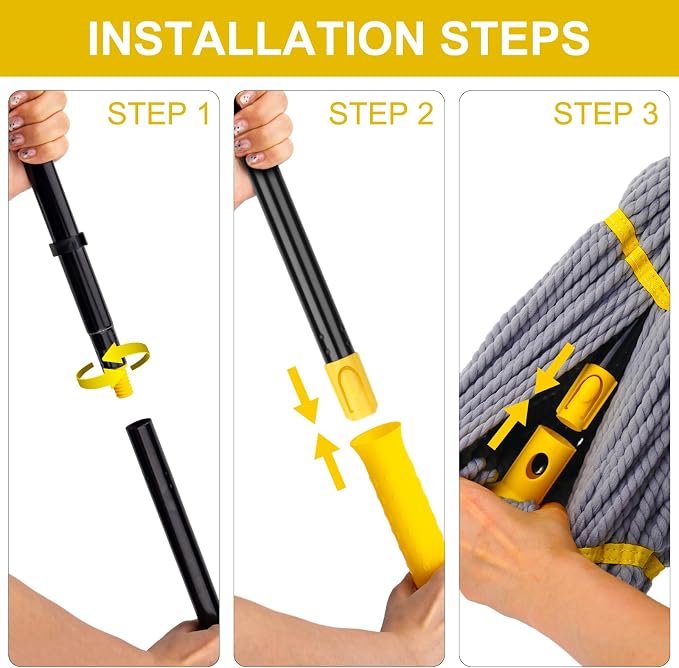 Self Wringing Twist Mop, Wet Mop - Image 4