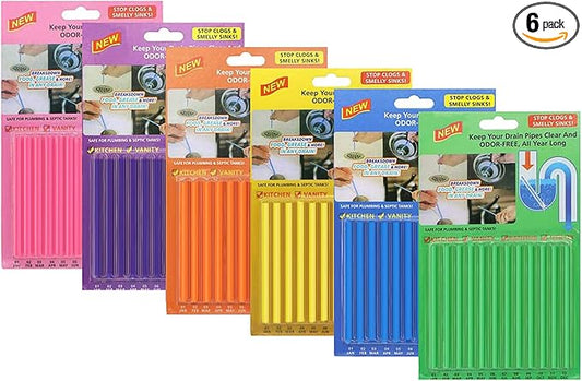 72pcs Drain Cleaner Deodorizer Sticks by SAISN
