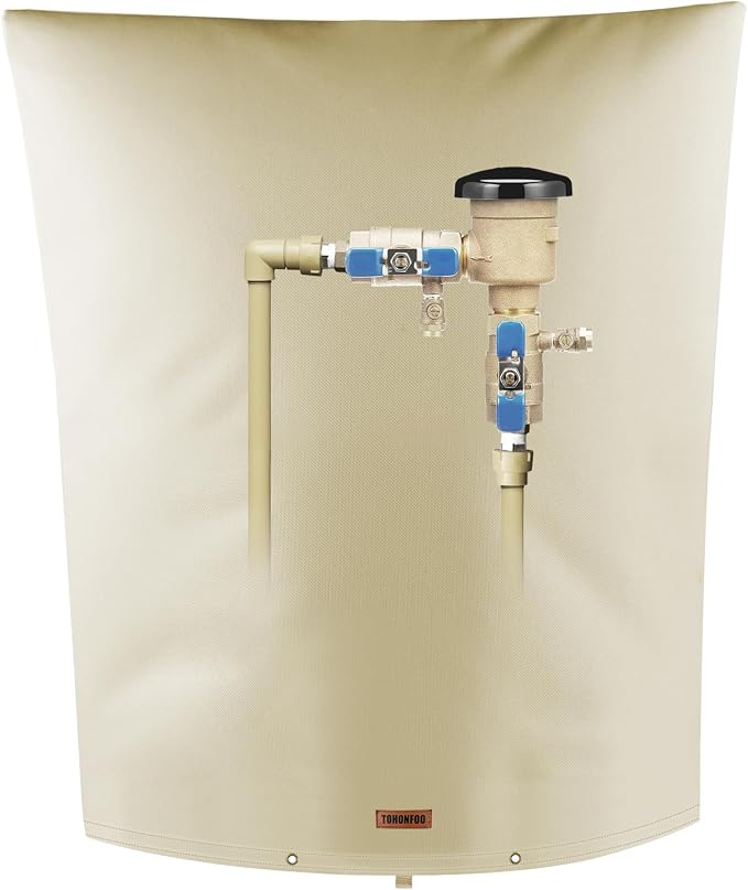 TOHONFOO Backflow Preventer Pipe Insulation Cover by TOHONFOO