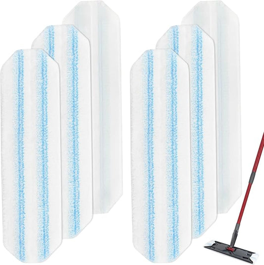6 Pack Microfiber Replacement Mop Pads by ProfessionalCleaningSupplier