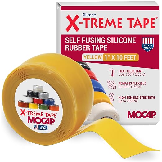 X-Treme Tape MOCAP Heavy Duty Electrical Tape, Self-Fusing Silicone Rubber by MOCAP