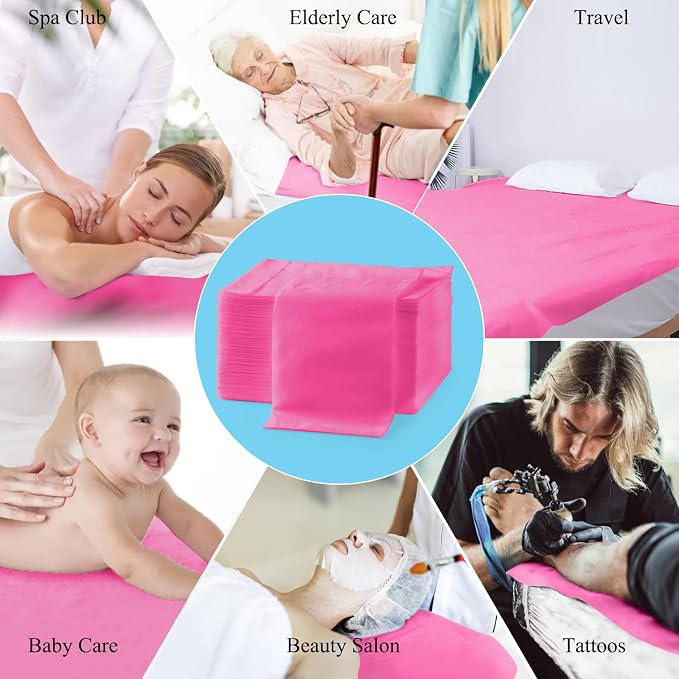 200Pcs Disposable Massage Table Sheets 31.5" x 71" Non-Woven Fabric Bed Covers - Image 5