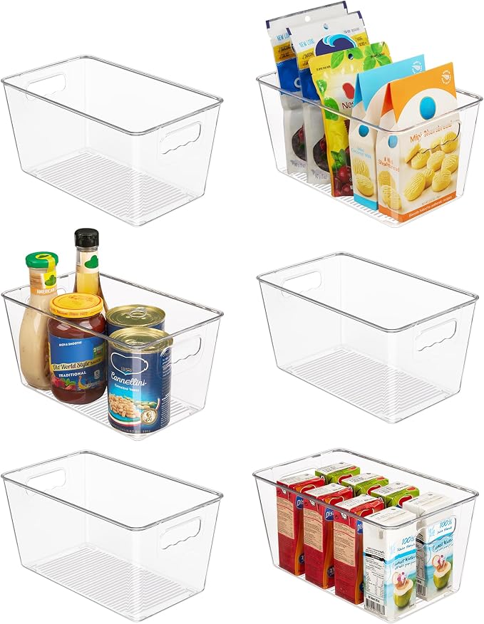 Vtopmart Clear Plastic Storage Bins, Countertops, Freezer Organization by Vtopmart