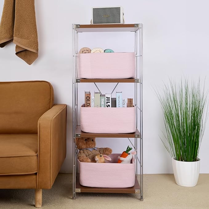 Large Storage Baskets for Shelves, Closet Organizers Bins for Clothes Blanket - Image 4