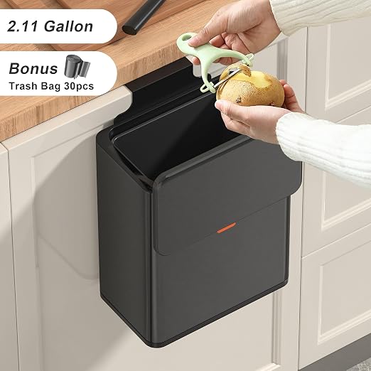 Mbillion Kitchen Compost Bin Hanging Trash Can - Image 3