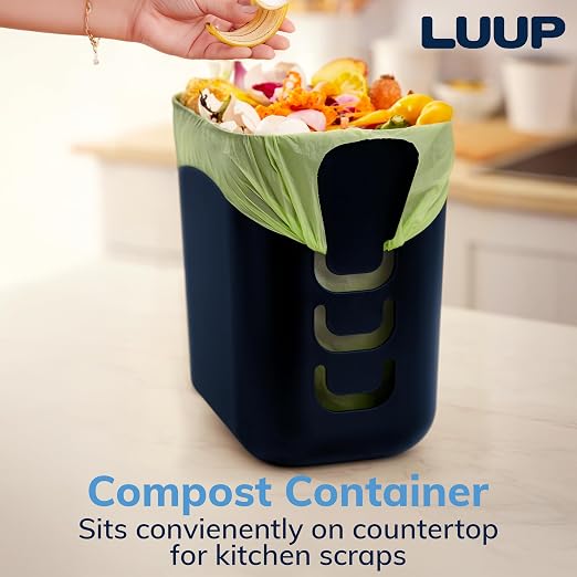 STORi Luup Bathroom Wastebasket, Secure Grocery Bags, Plastic Garbage Container - Image 5