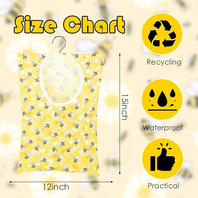 Bee Honeycomb Clothespin Holder - Image 2