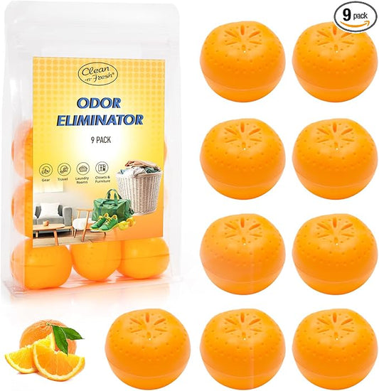 9 Pack Baking Soda Deodorizers, Shoe Deodorizer Balls, Air Freshener by Clean-n-Fresh