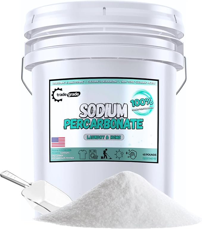 TradeGrade Sodium Percarbonate Powder – Eco-Friendly Non-Toxic Oxygen Bleach by TradeGrade
