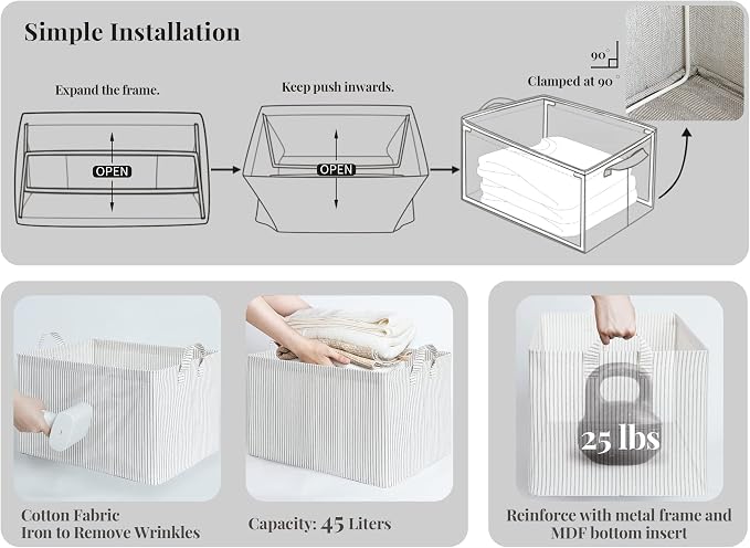 StorageWorks 45L Large Storage Bins - Image 7