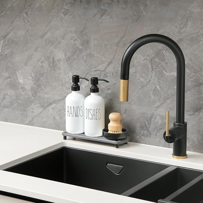 MOMEEMO White Soap Dispenser Set Comes - Image 3