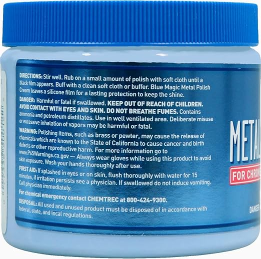 Blue Magic 500-06 Metal Polish Cream Non-Abrasive Tarnish and Oxidation Remover - Image 3