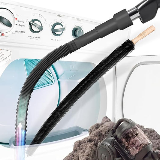 Holikme 2 Pieces Dryer Vent Cleaner Kit, Dryer Lint Vacuum Attachment and by Holikme