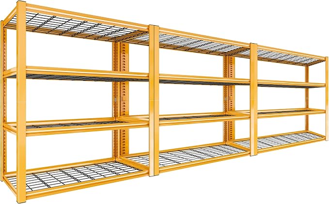 REIBII 40" W Garage Shelving 2240 LBS Storage Shelves Adjustable Heavy Duty by REIBII