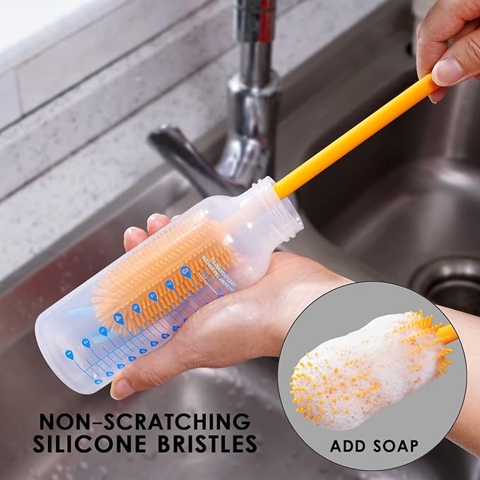 Silicone Bottle Brush, Water Bottle Cleaner Brush - Image 8