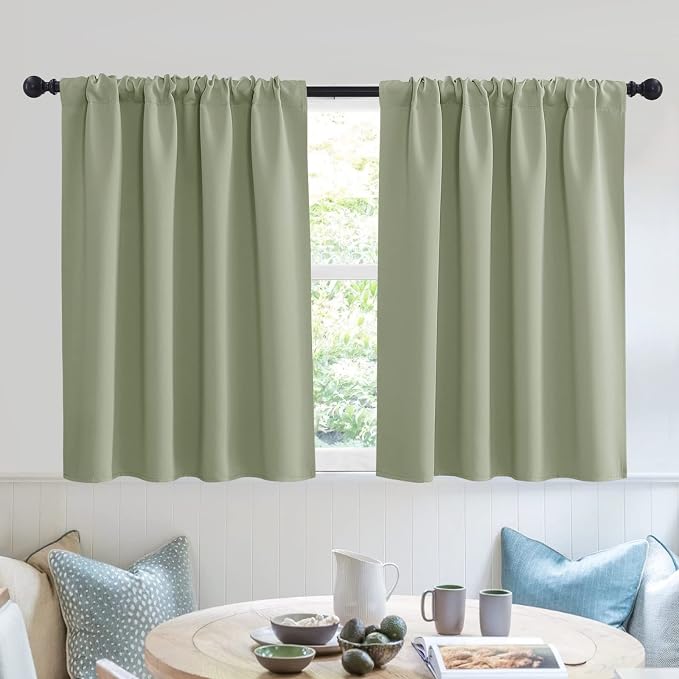 RYB HOME Bedroom Curtains Short by RYBHOME