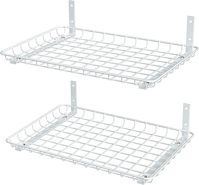 EVERHANGER Garage Wall Shelves 12x18 Inch, Wall Mounted Storage Shelf, Metal by EVERHANGER
