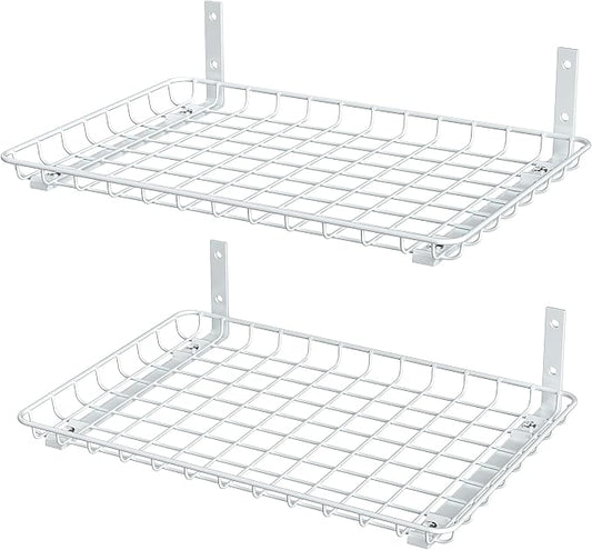 EVERHANGER Garage Wall Shelves 12x18 Inch, Wall Mounted Storage Shelf, Metal by EVERHANGER