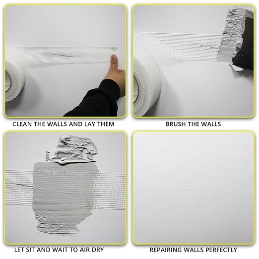 10" 100 Feet Drywall Joint Tape, Self-Adhesive Encrypted Fiberglass Drywall - Image 6
