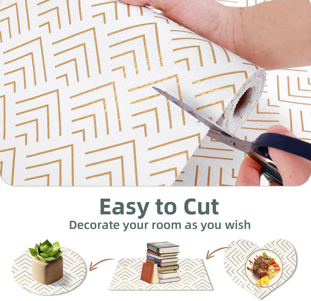 Shelf Liner for Kitchen Cabinets Non Adhesive Drawer Liner Non-Slip