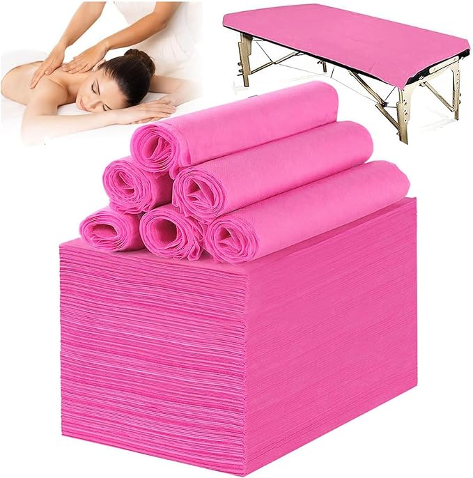 100 PCS Disposable Massage Table Sheets Spa Bed Covers 71"x31" -Non Woven by SHENKUAI